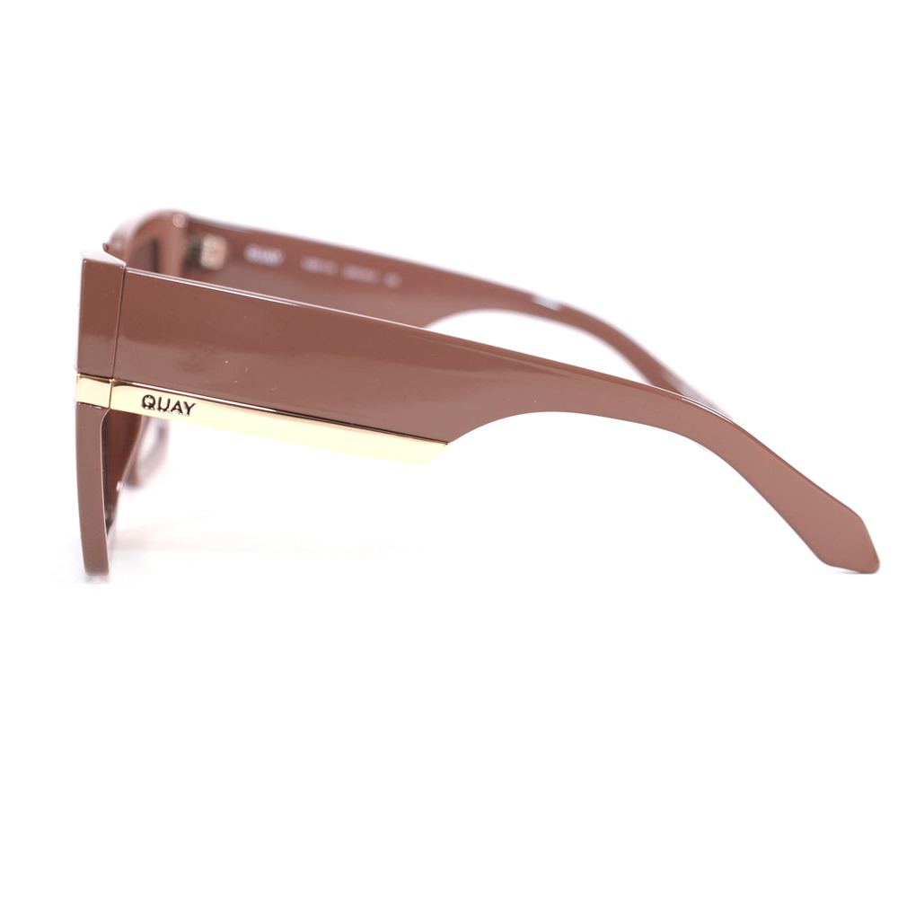 Quay Australia NOTORIOUS Oversized Square Womens Sunglasses - Doe/Brown - NWT - Picture 3 of 9